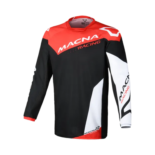 Maglia Off-Road Macna Backyard-1 - Black/White/Red