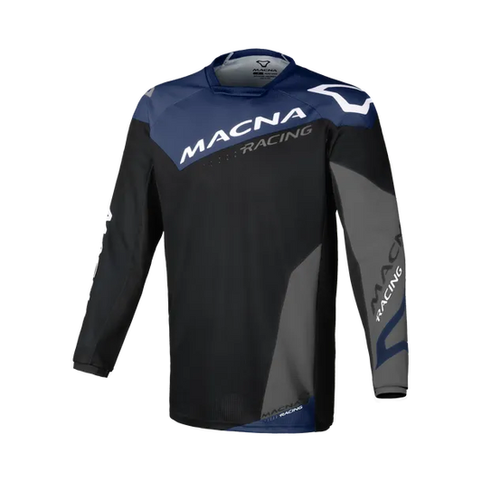 Maglia Off-Road Macna Backyard-1 - Black/Grey/Blue
