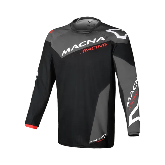 Maglia Off-Road Macna Backyard-1 - Black/Grey/White