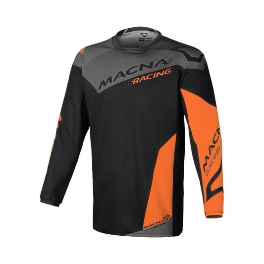 Maglia Off-Road Macna Backyard-1 - Black/Grey/Orange